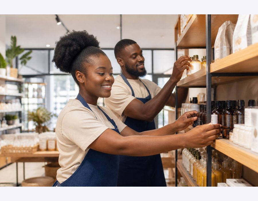 Curated products prepared for customers