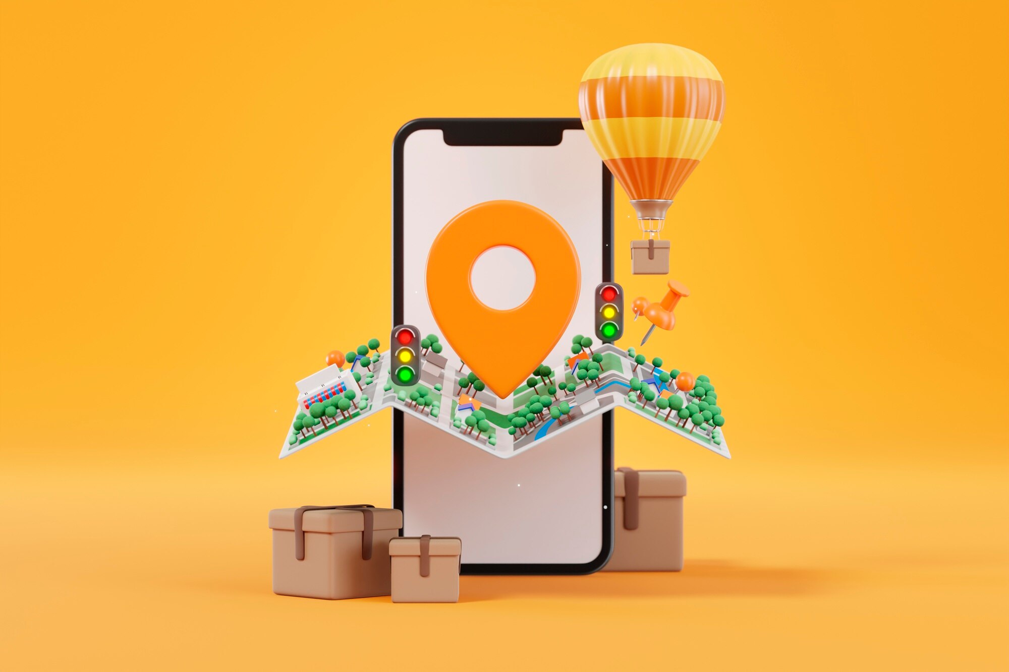 Order tracking illustration